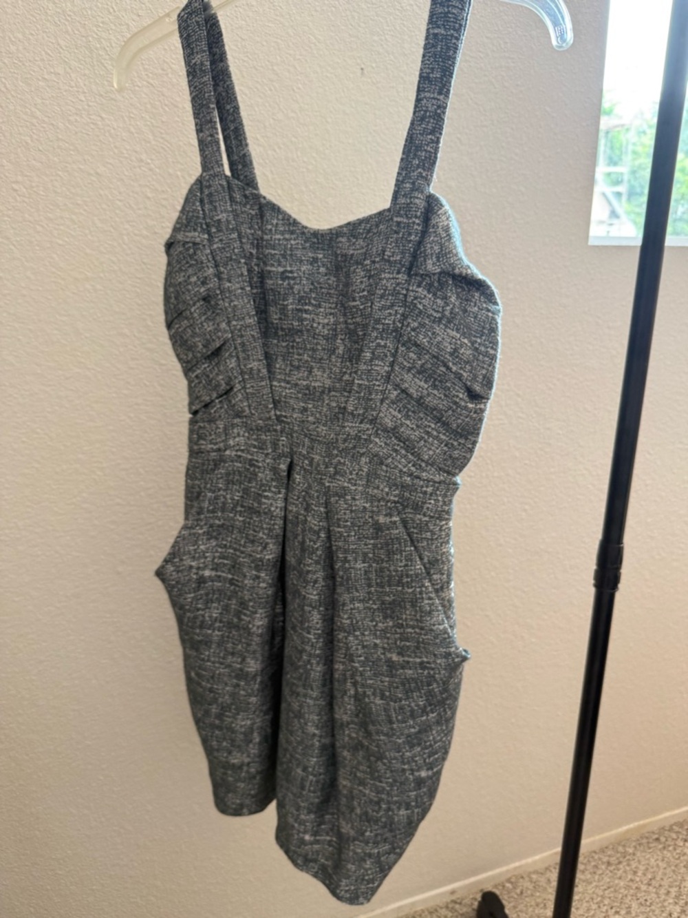 BCBGeneration Teal and Heathered Gray Dress